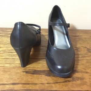 Croft & Barrow Margot Black Heeled Mary Janes